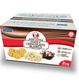 MINIGOTAS SABOR A CHOCOLATE BLANC