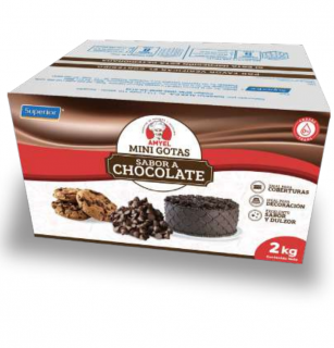 MINIGOTAS SABOR A CHOCOLATE NEGRO
