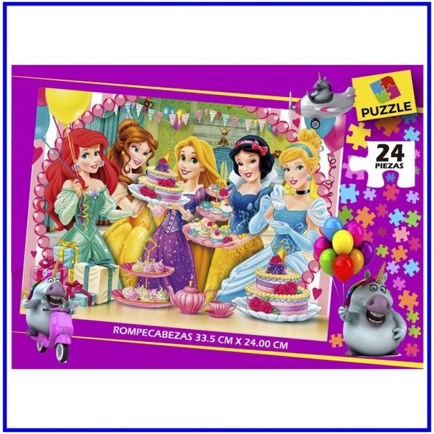 ROMPECABEZA PRINCESAS 2 CAJA (24 PZAS)