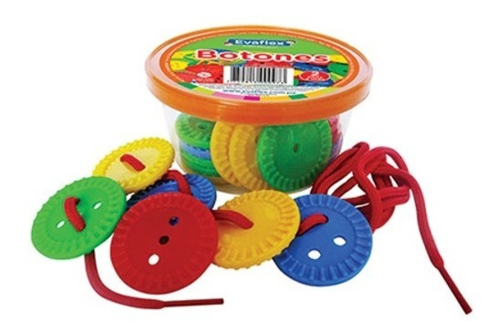 BOTONES PLASTICO X20 PIEZAS EVAFLEX