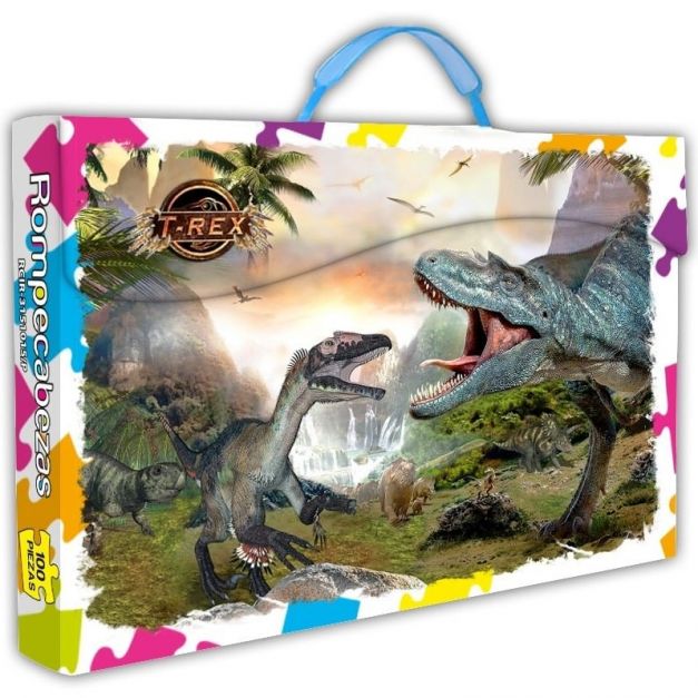 ROMPECABEZA DINOSAURIOS T-REX 2 (100 PZAS)