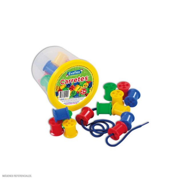 CARRETE PLASTICO X24 PIEZAS EVAFLEX
