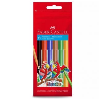 PLUMONES FIESTA 45 ESTUCHE X 6