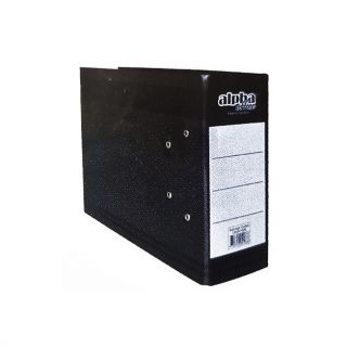 ARCHIVADOR 1/2 OFICIO L/ ANCHO PLASTIFICADO C/FIL - NEGRO