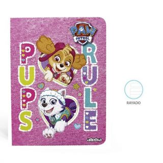 CUADERNO RAYADO PAW PATROL