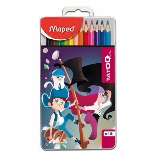 COLOR TATOO X 12 ESTUCHE METAL