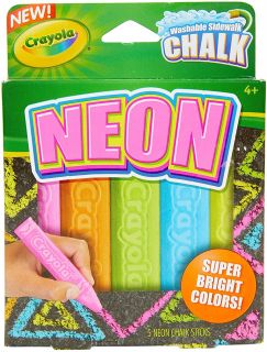 SET DE PINTURA NEON SIDEWALK X 5 PZAS
