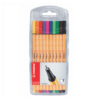 FINE PEN POINT 88 COLORES BÁSICOS ESTUCHE X10
