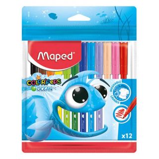 PLUMONES OCEAN X 12 FUNDA PLÁSTICA