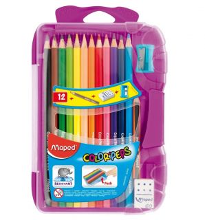 COLORES SMART BOX X 12 +TAJADOR+BORRADOR+LÁPIZ