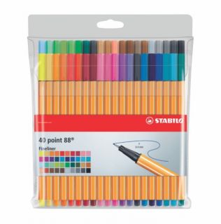 POINT 88 FINE PEN PASTEL ESTUCHE X 40