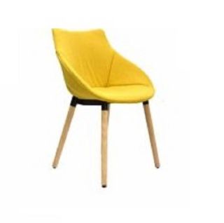 SILLA VERO AMARILLO TAPIZADA