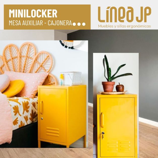 MINILOCKER de metal MOSTAZA