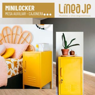 MINILOCKER de metal MOSTAZA