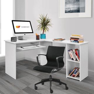 ESCRITORIO DE MELAMINE EN L - EJECUTIVO
