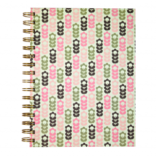 Cuaderno A5 - Flores Rosas y verdes