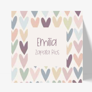 Tarjetas niñas - Corazones