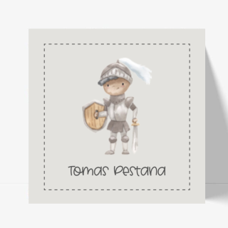 Tarjetas niños - knight