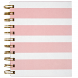Libretas A6 - Franjas rosadas