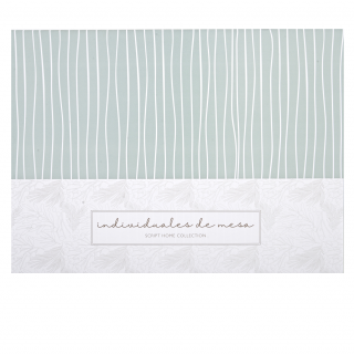 Individuales de mesa - Rayas menta