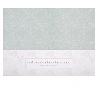 Individuales de mesa - Circulos menta