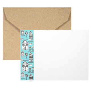 Pack de tarjetas - Casitas menta