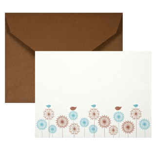 Pack de tarjetas - Pajaritos celestes