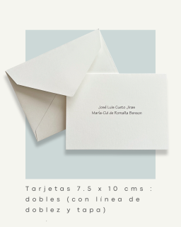 Tarjetas de saludo - con doblez
