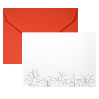 Pack tarjetas - Flores delineadas
