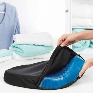 Cojín de Gel Polimérica Funda Transpirable para asiento auto oficina