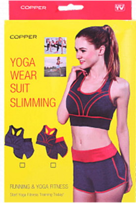 Copper fit yoga wear suit slimming