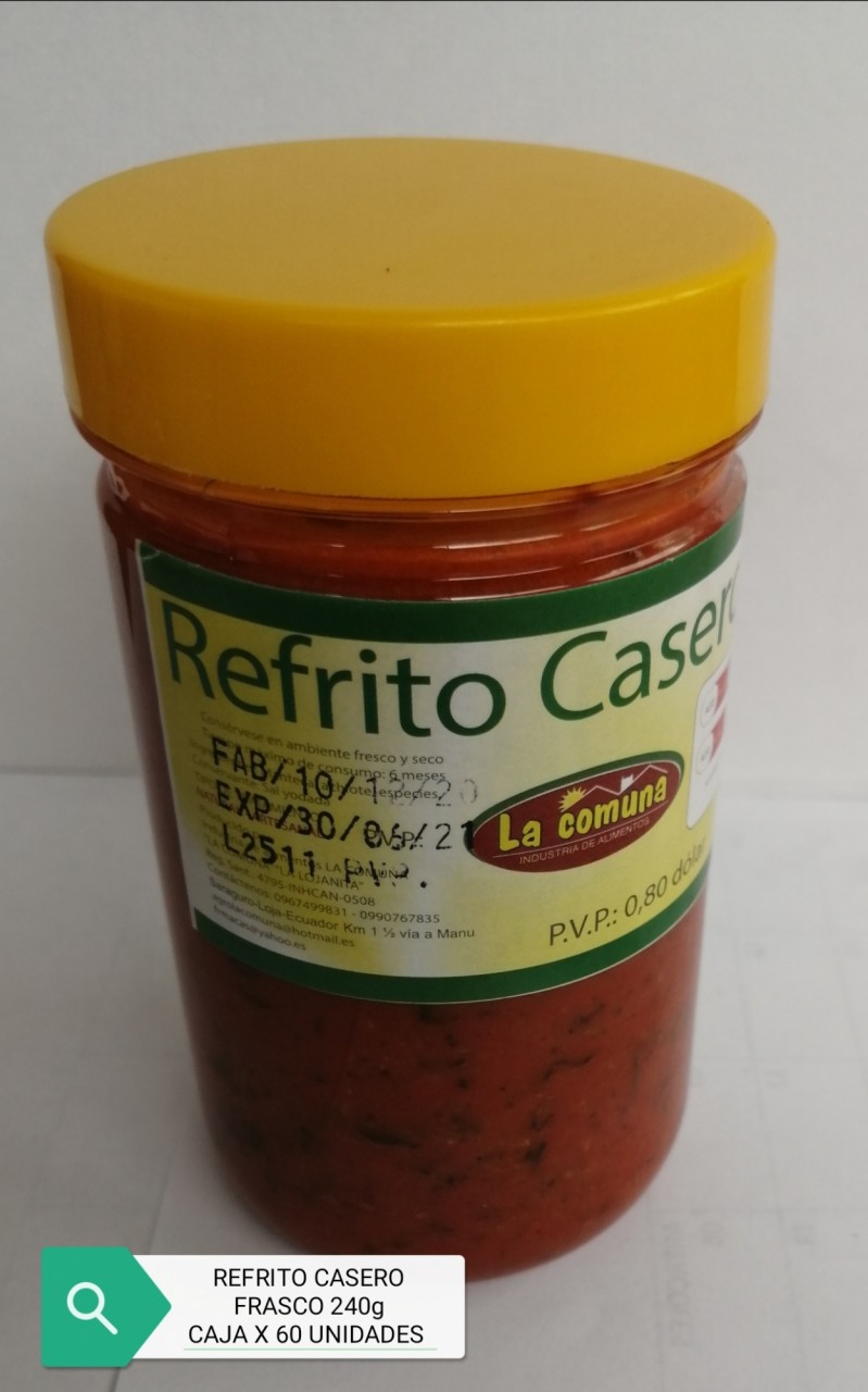 Refrito casero frasco 240g
