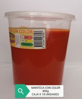 Manteca con color 800g