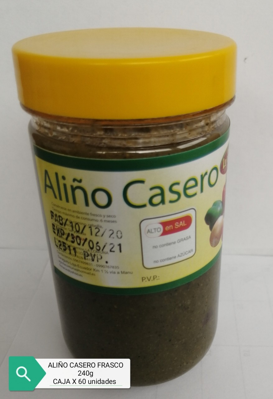 ALIÑO CASERO FRASCO 240g