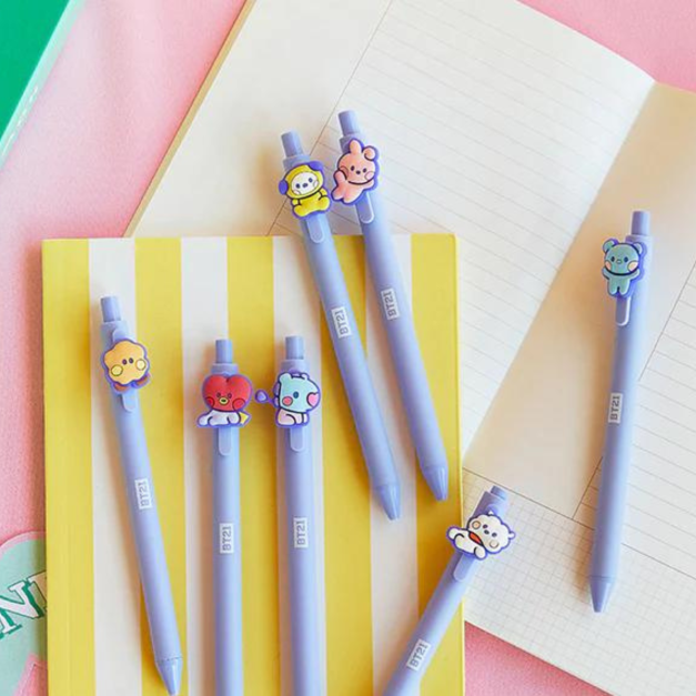 BT21 - Lapicero con tinta gel y figura