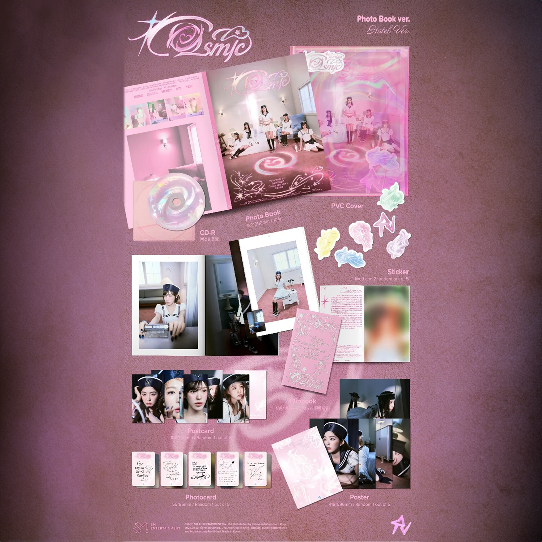 Red Velvet Cosmic Photocard Template
