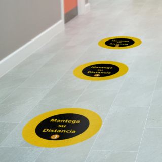Floorgraphic impreso full color  1400 dpi con mica protectora 50x50 cm