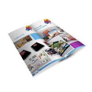 Dípticos,Trípticos impresos full color, couche de 150 gr.