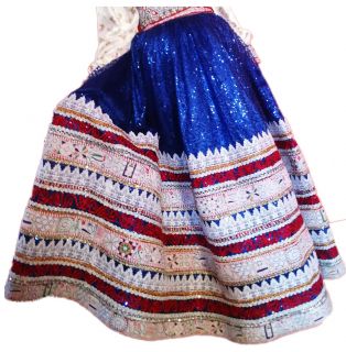 Pollera azul - 2