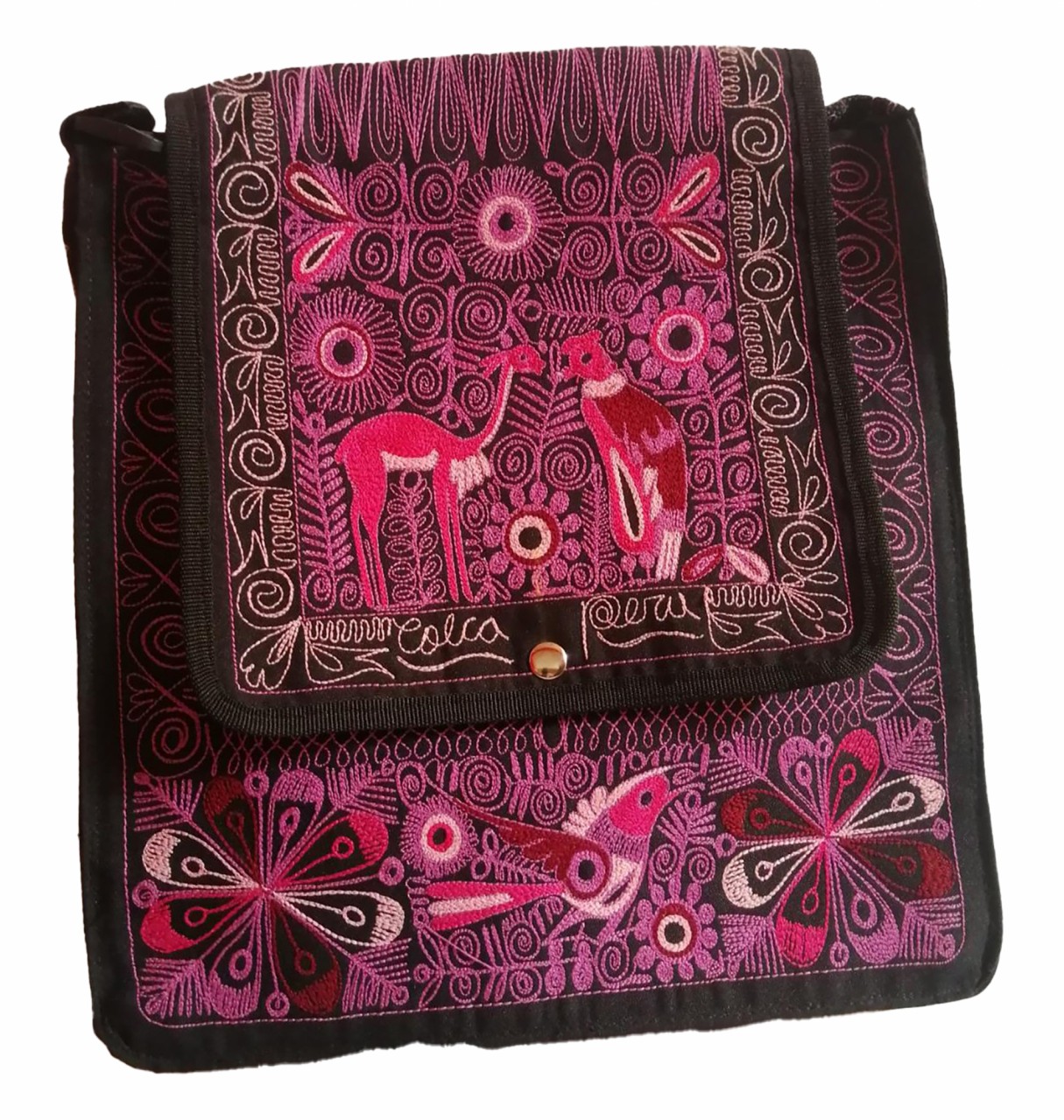 Morral negro y lila