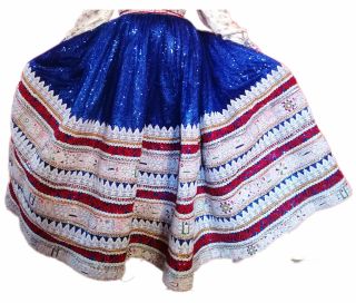 Pollera azul