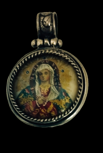 RELICARIO REVERSIBLE VIRGEN