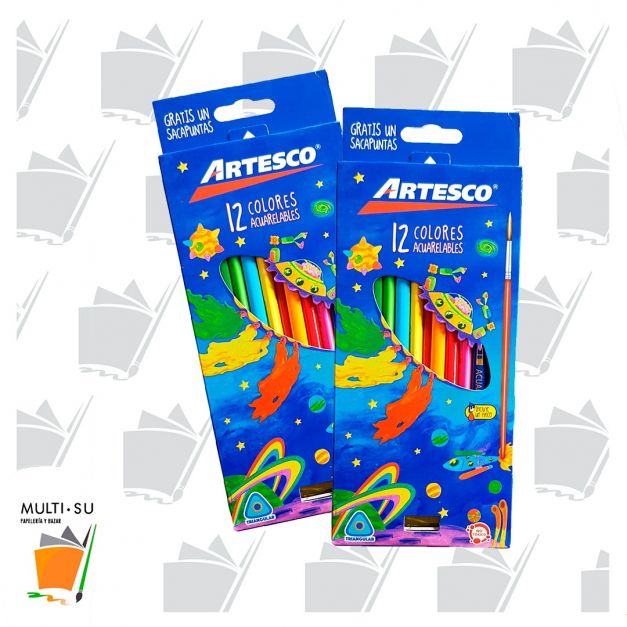 colores acuarelables artesco