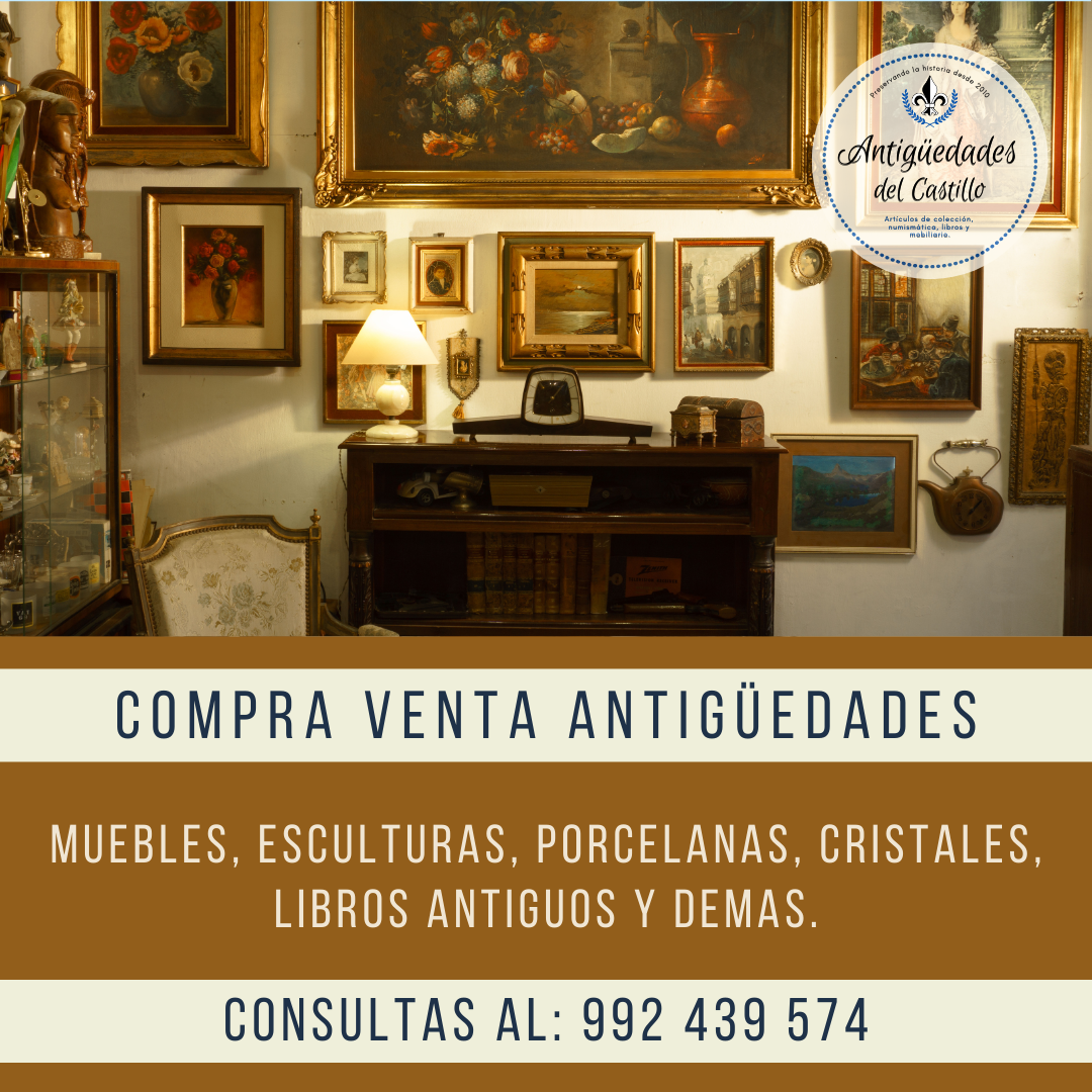 Compra venta de antigüedades, platería, monedas y relojes
