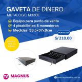 Gaveta de dinero para punto de venta 33.5x37x8cm M330E