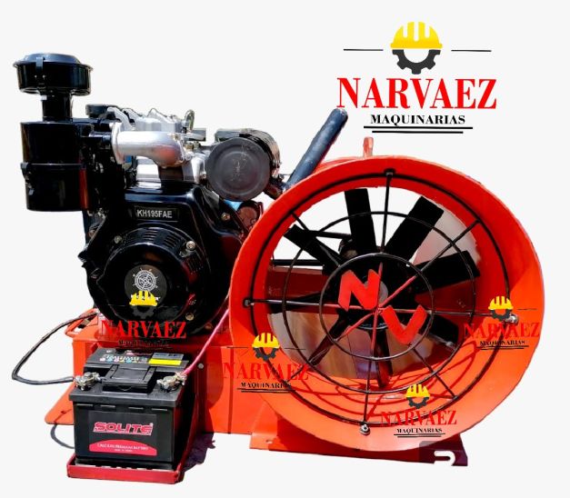 Ventilador Minero Axial de 18HP Petrolero | 500 Metros