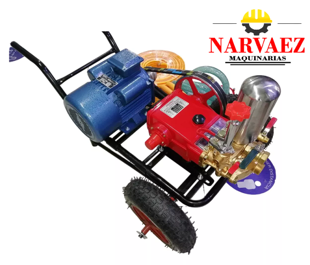 Hidrolavadora 5 HP I Cabezal N90 BAR. CON CARRETA