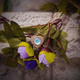 Collar Ojo Turco Corazón