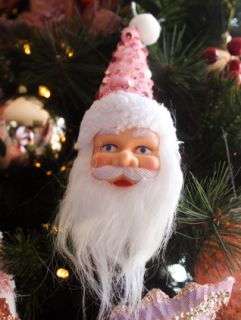 Carita de papa Noel colgante