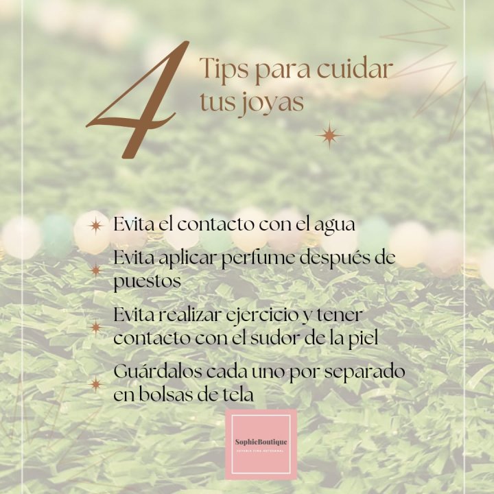 Como cuidar tus joyitas